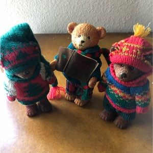 5 For $25 RUSS BERRIES *POSEABLE* Plastic Teddy Bear Figurines